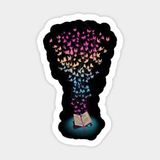 Origami of Books Sticker